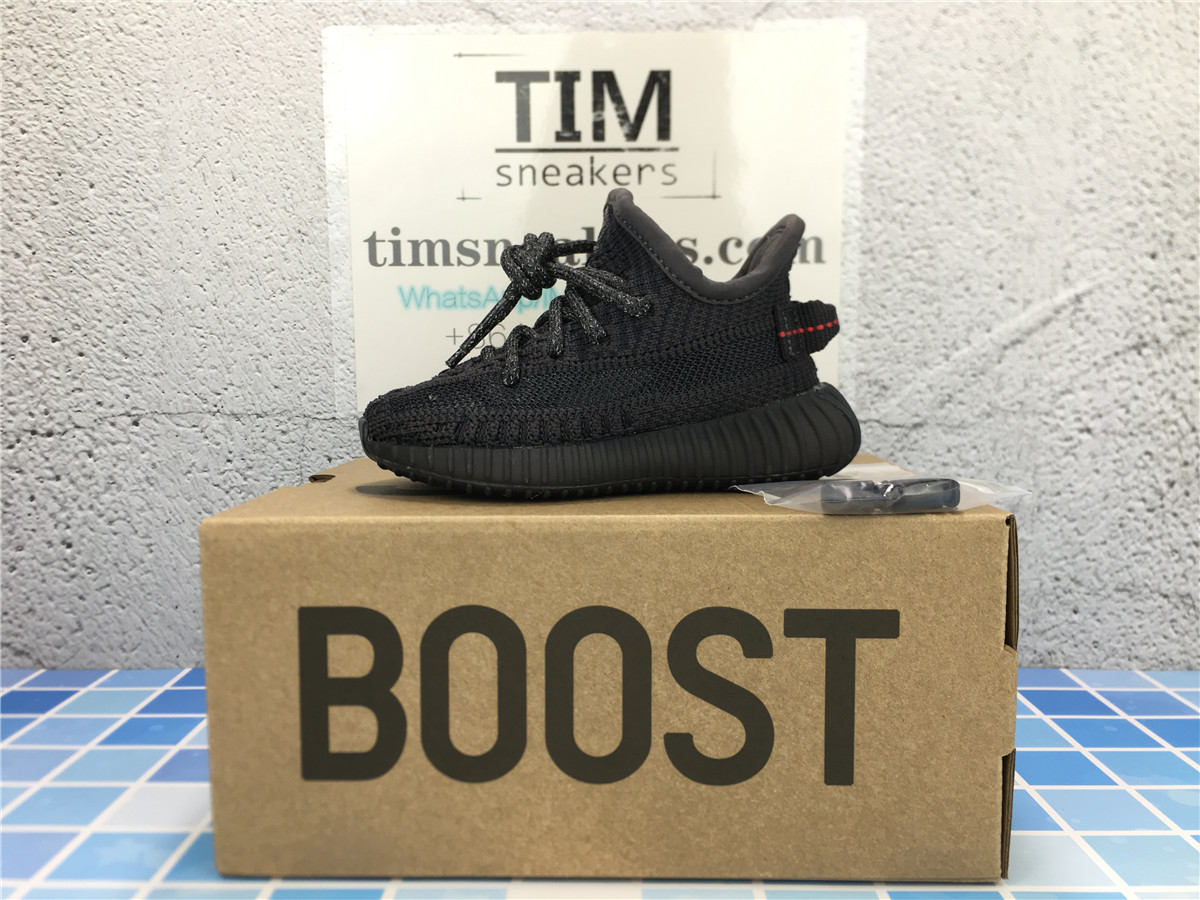 Free Shipping Yeezy Boost 350 V2 Black Non Reflective Infant